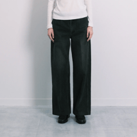 TANAKA  THE WIDE JEAN TROUSERS - PINKY BLACK