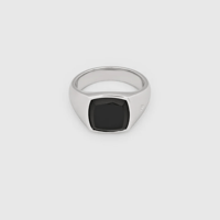 TOM WOOD   Kay Ring Polished Onyx