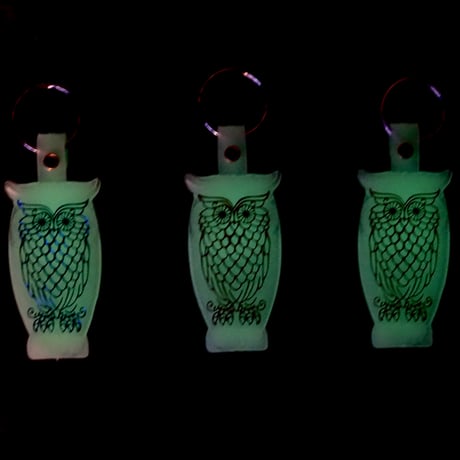 GLOW OWL KEYCHAIN