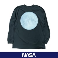 【GLOW in the DARK】NASA-MOON-BLACK LONG T-shir
