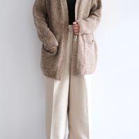 A AURALEE / HOMESPUN TWEED ONE-TUCK SLACKS(Lady's/IVORY BEIGE）