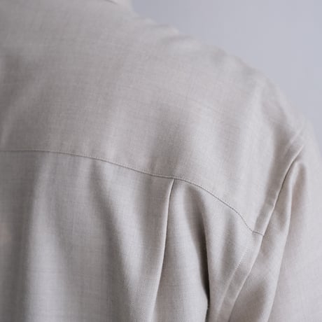 AURALEE / SUPER LIGHT WOOL SHIRT（Men's/TOP BEIGE）