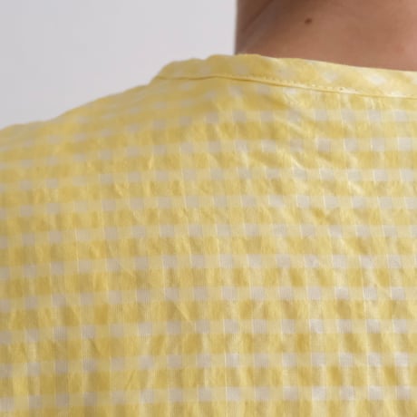 Yoli / Gingham reversible simple jacket（Lady ’s /Yellow×Yellow)