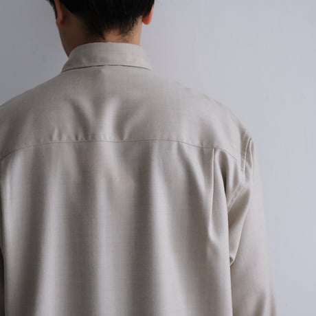 AURALEE / SUPER LIGHT WOOL SHIRT（Men's/TOP BEIGE）