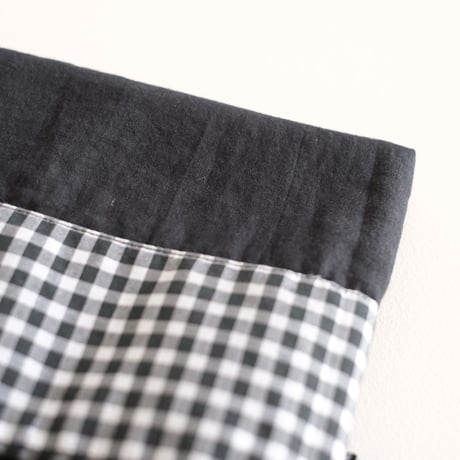 Yoli / Gingham wide pants（Lady ’s、Men’s /Black×White)