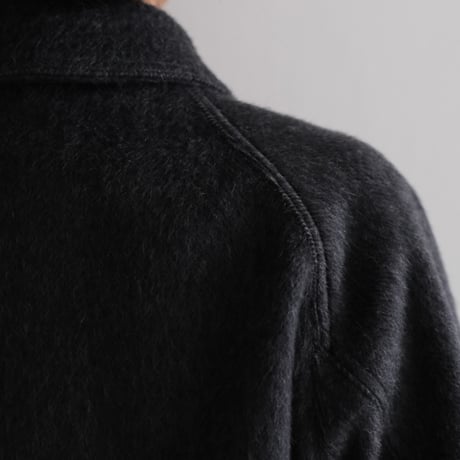 AURALEE / HAIRY WOOL MOHAIR CHAMBRAY BLOUSON(Lady's/DARK GRAY）