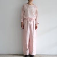 Yoli / Gingham wide pants（Lady ’s、Men’s /Pink×Pink)
