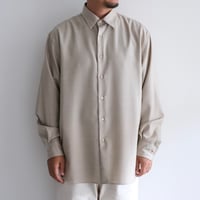 AURALEE / SUPER LIGHT WOOL SHIRT（Men's/TOP BEIGE）