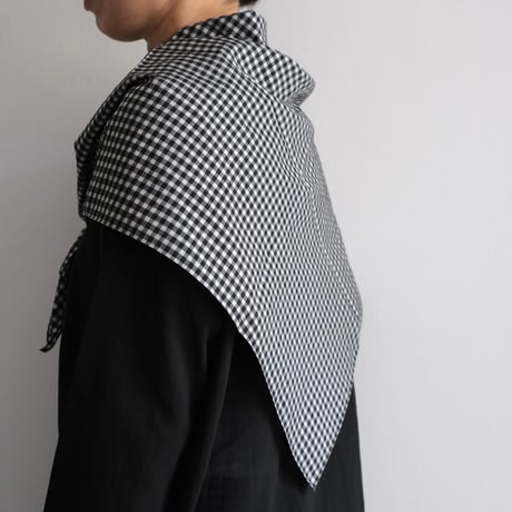 Yoli / Gingham scarf（Pink.yellow.black)
