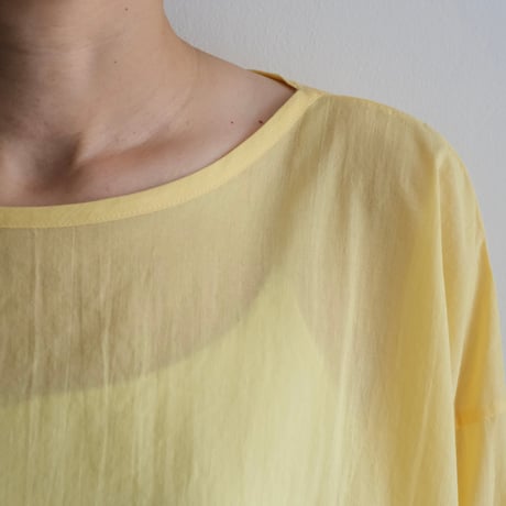Yoli / Simple wide blouse（Lady ’s/Yellow)