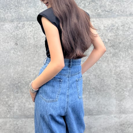 SEPAL FORM TANK / shoulder pad inner / black