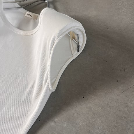 SEPAL FORM TANK / shoulder pad inner / white