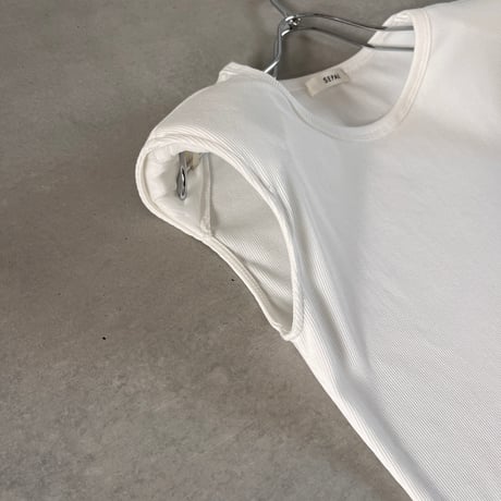 SEPAL FORM TANK / shoulder pad inner / white