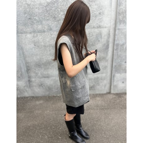 SEPAL FORM TANK / shoulder pad inner / black