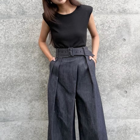 SEPAL FORM TANK / shoulder pad inner / black
