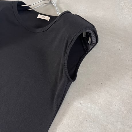 SEPAL FORM TANK / shoulder pad inner / black