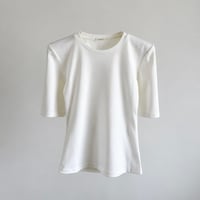 PETAL SHOULDER TOP WHITE