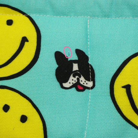 アウトレット品┊クールネック┊smile┊ブルー・・・フレブル服TiTiTi