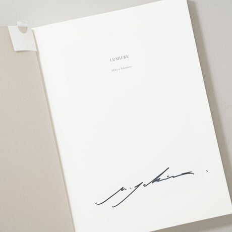 [サイン入/Signed] LUMIERE ルミエール / 瀧本幹也(Mikiya Takimoto)