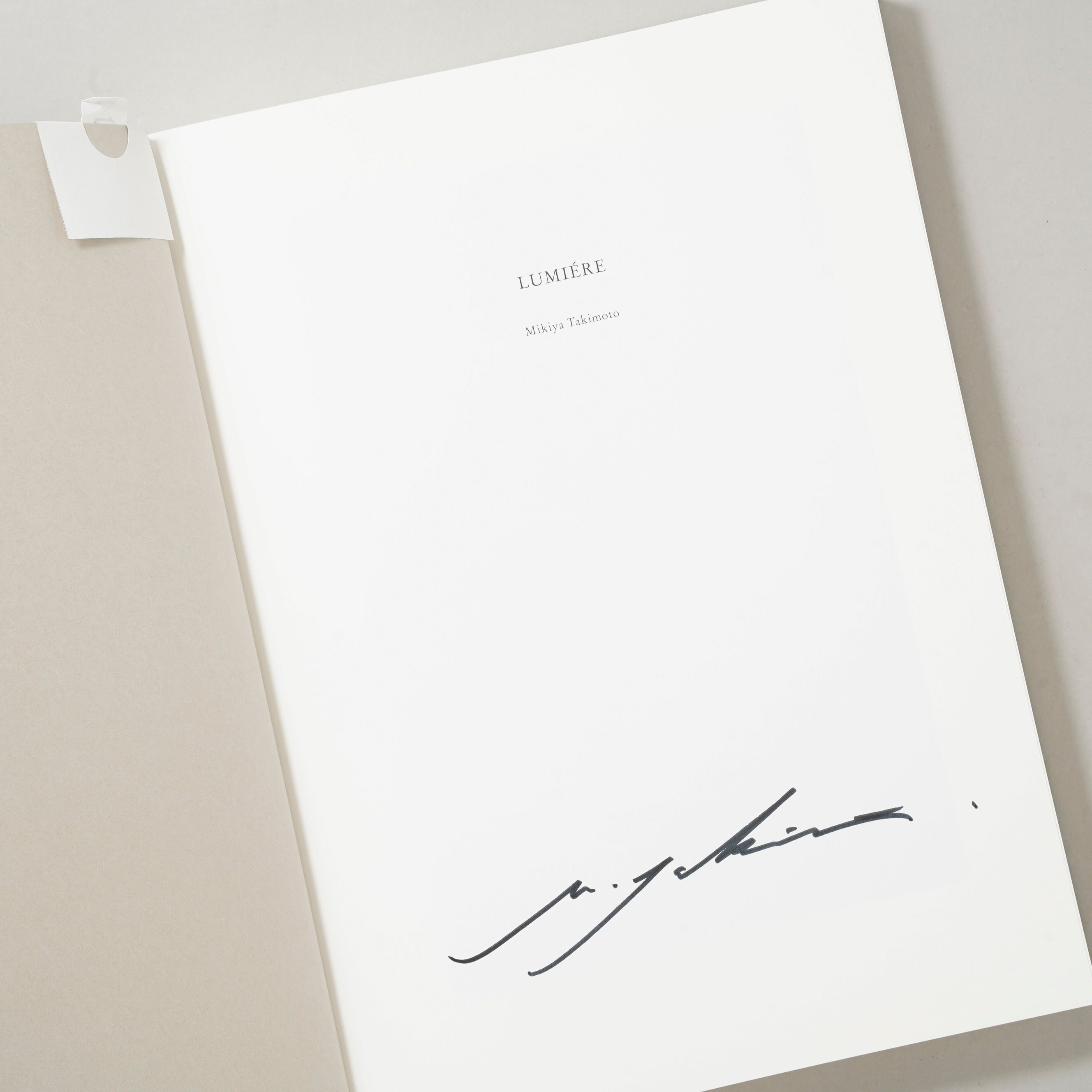 サイン入/Signed] LUMIERE ルミエール / 瀧本幹也(Mikiya Takim