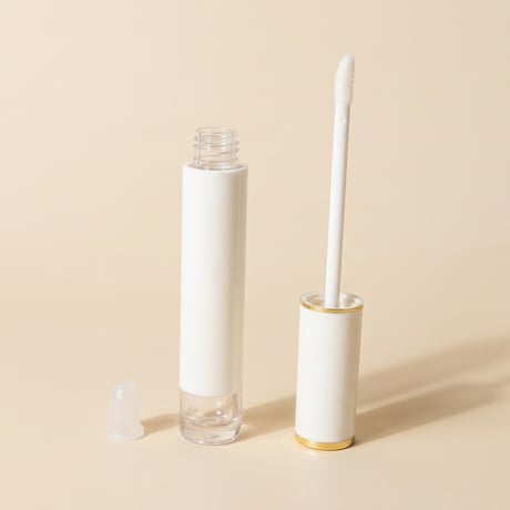 【NEW】グロス容器　ホワイト×ゴールド