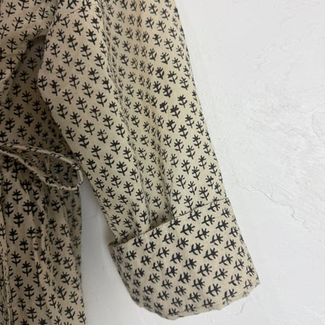 ルクツル　ローブー「Jodhpurロング丈」・バグルー伝統染めハンドブロックプリント