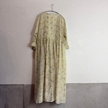 ルクツル　ローブー「Jodhpurロング丈」・ローズ花びら染め　コットンシルク