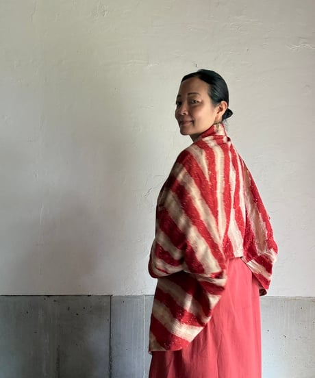 ルクツル　ディパックさんのハンドブロックプリント＆カンタの羽織