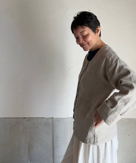 ルクツル　厚地リネン　ジャケット