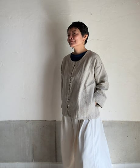 ルクツル　厚地リネン　ジャケット