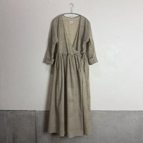 ルクツル　ローブー「Jodhpurロング丈」・バグルー伝統染めハンドブロックプリント
