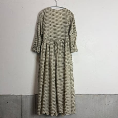 ルクツル　ローブー「Jodhpurロング丈」・バグルー伝統染めハンドブロックプリント