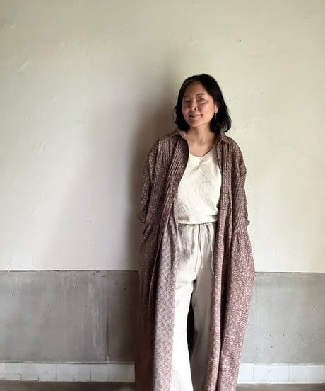 ルクツル　厚地・ピンタックワンピース