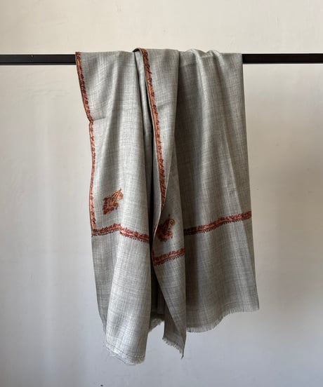 カディウール　手刺繍大判ストール