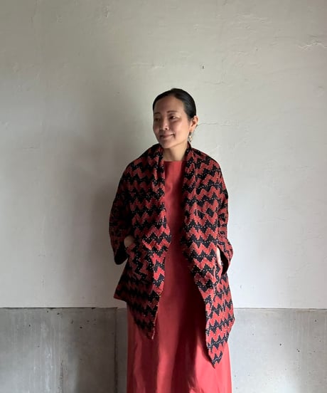 ルクツル　ディパックさんのハンドブロックプリント＆カンタの羽織