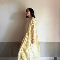 ルクツル　ローブー「Jodhpurロング丈」・マリーゴールド花びら染め　コットンシルク