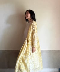 ルクツル　ローブー「Jodhpurロング丈」・マリーゴールド花びら染め　コットンシルク