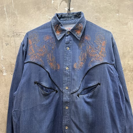 used DENIM WESTERN SH