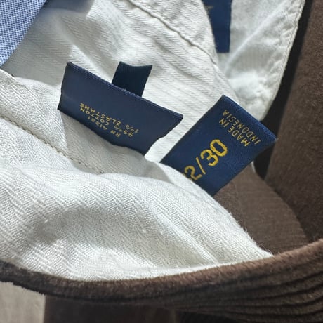 used POLO RALPH LAUREN CORDUROY PANTS w32
