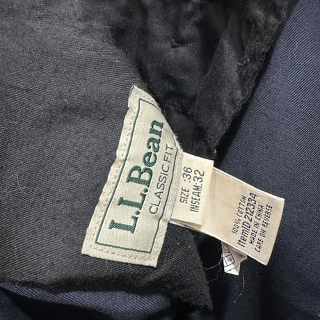 used L.L.BEAN NAVY PANTS w36