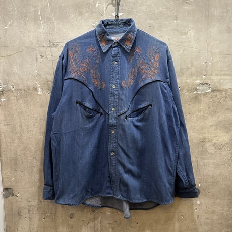 used DENIM WESTERN SH
