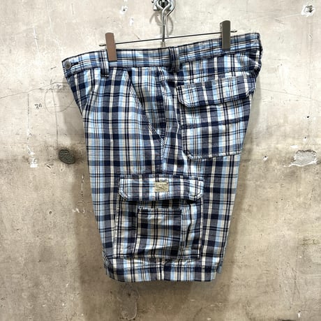 used RED HEAD CHECK CARGO SHORT PANTS