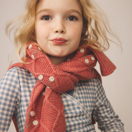 SOOR PLOOM / Wrap Tee - Gingham Print, Powder