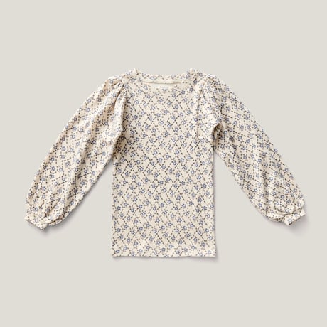 SOOR PLOOM / Balloon Tee - Trellis Print Pointelle, Powder
