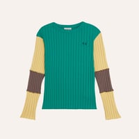 The Campamento / Green Contrast Tshirt - GREEN