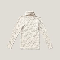SOOR PLOOM / Snap Turtleneck -  Calico Print, Powder