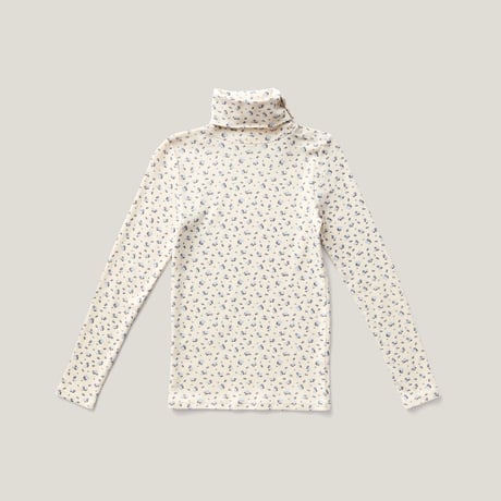 SOOR PLOOM / Snap Turtleneck -  Calico Print, Powder