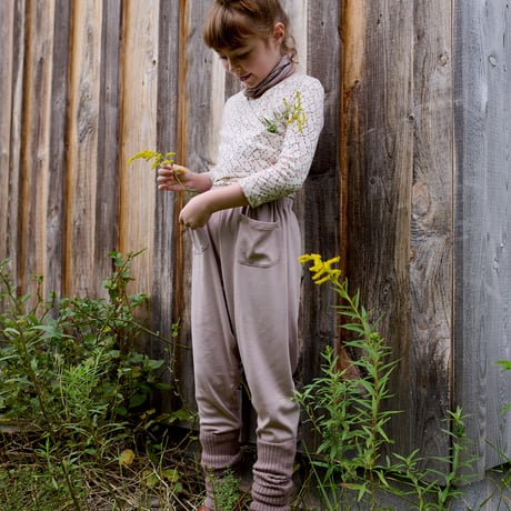 SOOR PLOOM / Wrap Tee - Trellis Print Pointelle, Ladybird
