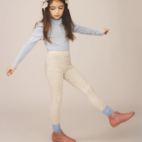 SOOR PLOOM / Pouf Turtleneck - Talc Pointelle