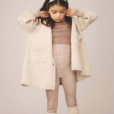 SOOR PLOOM / Rib Legging - Calico Print, Pigeon